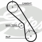 5474XS GATES ремінь грм toyota land cruiser 80/100 4.2 td 95-07