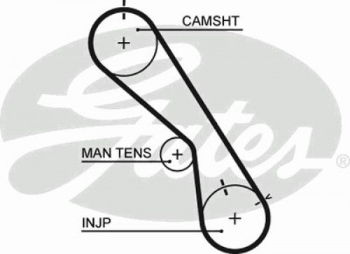 5474XS GATES ремінь грм toyota land cruiser 80/100 4.2 td 95-07