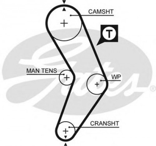 5662XS GATES пас грм з довжиною кола понад 60 см