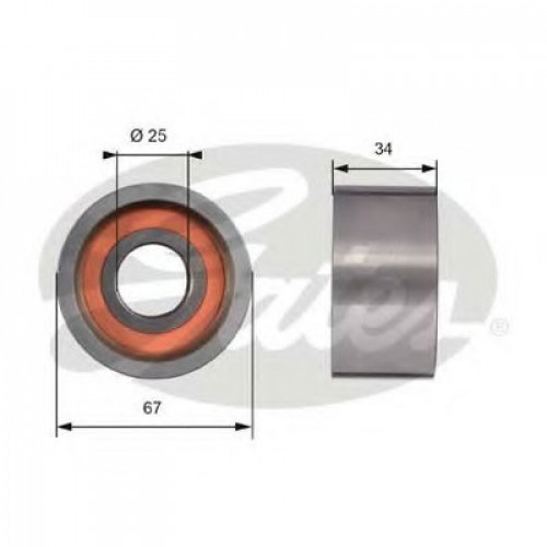 T41178 GATES паразитный / ведущий ролик