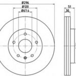 8DD355116031 HELLA PAGID тормозной диск