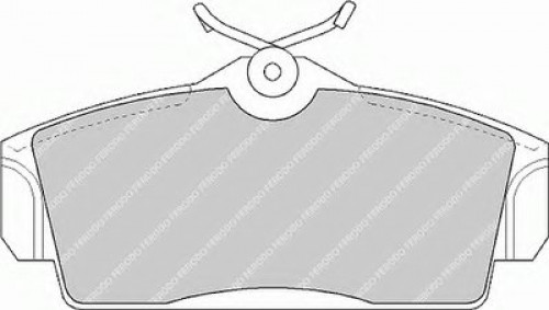 FDB1096 FERODO комплект тормозных колодок