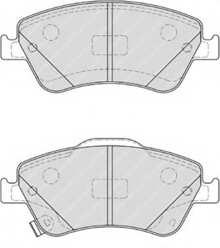 FDB4046 FERODO комплект тормозных колодок