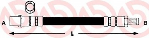 T50027 BREMBO тормозной шланг T50027 BREMBO тормозной шланг