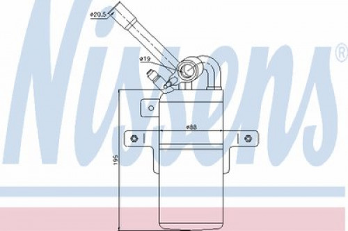 95331 NISSENS осушитель 95331 NISSENS осушитель