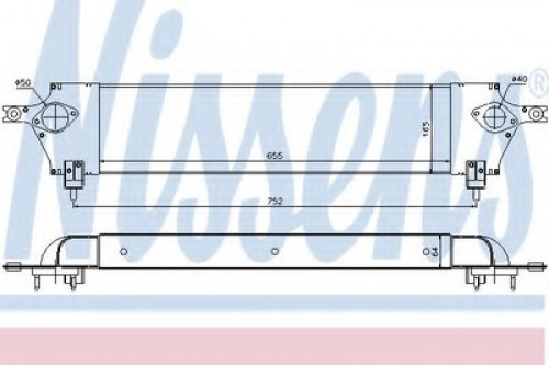 96580 NISSENS интеркулер