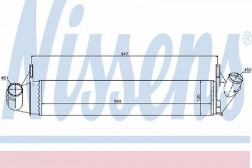 96585 NISSENS интеркулер
