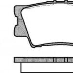 P1331300 WOKING комплект тормозных колодок