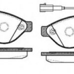 P1337312 WOKING комплект тормозных колодок