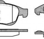 P1348300 WOKING комплект тормозных колодок