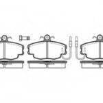 P041302 WOKING комплект тормозных колодок