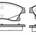 P1531312 WOKING комплект тормозных колодок