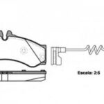 P714312 WOKING комплект тормозных колодок