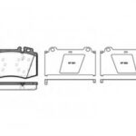 P669300 WOKING комплект тормозных колодок