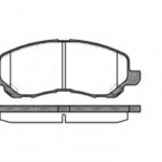 P904312 WOKING комплект тормозных колодок