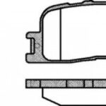 P954300 WOKING комплект тормозных колодок