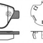 P958330 WOKING комплект тормозных колодок
