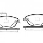P959312 WOKING комплект тормозных колодок