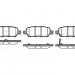 P976301 WOKING комплект тормозных колодок