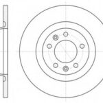 D6105300 WOKING гальмівний диск задн. proace/dispatch/jumpy/expert/scudo 06-16