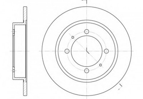 D644700 WOKING тормозной диск D644700 WOKING тормозной диск