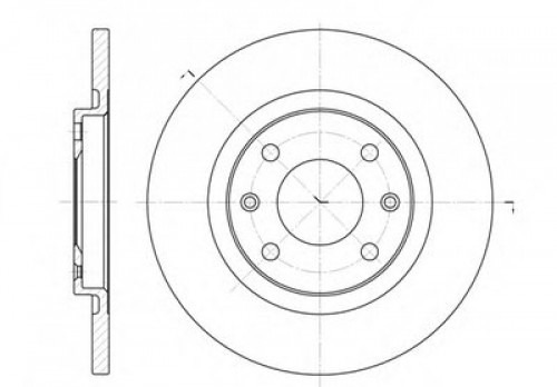 D653600 WOKING тормозной диск D653600 WOKING тормозной диск