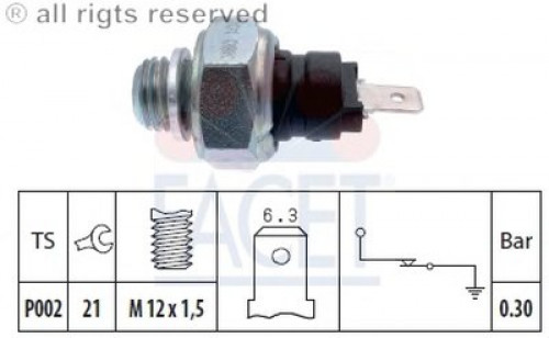 70001 FACET выключатель с гидропроводом 70001 FACET выключатель с гидропроводом