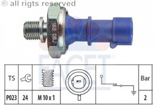 70163 FACET датчик тиску оливи fiat 500/doblo/panda/punto 1.2-2.2 06-