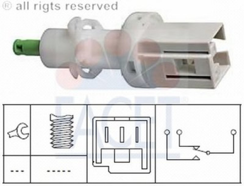 71069 FACET выключатель фонаря сигнала торможения; выключатель