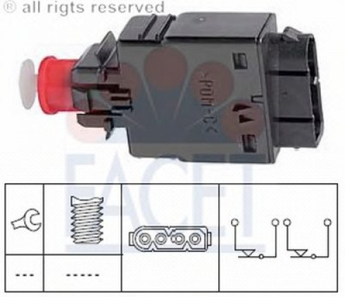 71081 FACET выключатель фонаря сигнала торможения