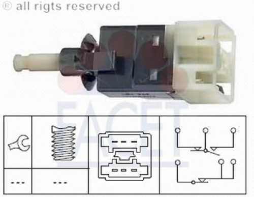 71206 FACET выключатель фонаря сигнала торможения