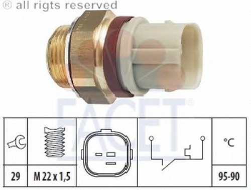 75197 FACET термовыключатель