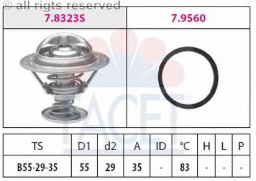 78323 FACET термостат