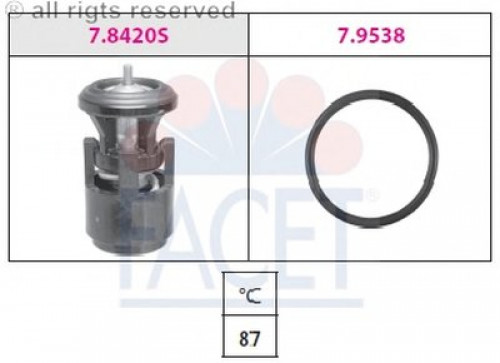 78420 FACET термостат 1.4/1.6 golf iii/iv/bora/caddy/polo