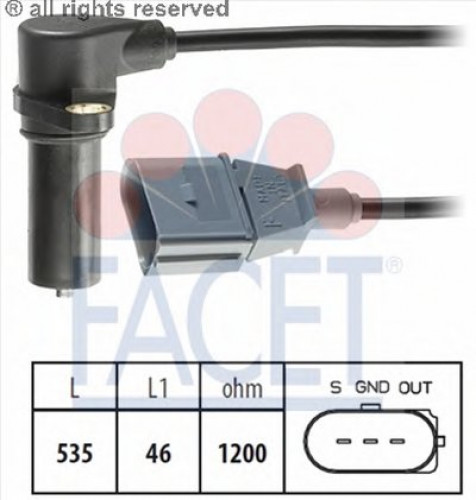 90391 FACET датчик импульсов; датчик импульсов 90391 FACET датчик импульсов; датчик импульсов