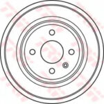 DB4391 TRW тормозной барабан