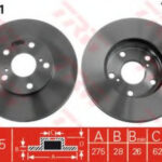 DF1431 TRW тормозной диск