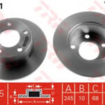 DF2651 TRW тормозной диск