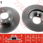 DF2721 TRW тормозной диск
