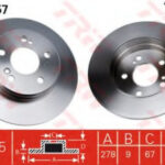 DF2757 TRW диск гальмівний