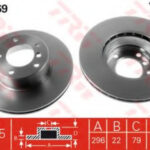 DF2769 TRW тормозной диск