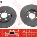 DF2803 TRW тормозной диск