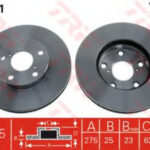 DF4161 TRW тормозной диск