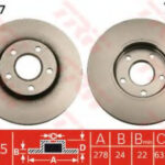 DF4277 TRW тормозной диск