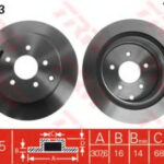 DF4353 TRW тормозной диск