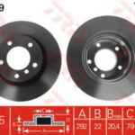 DF4449 TRW тормозной диск