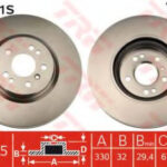 DF4471S TRW тормозной диск