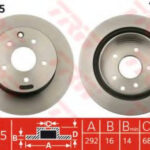 DF4745 TRW тормозной диск