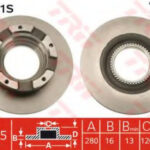 DF4821S TRW тормозной диск