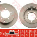 DF4845 TRW тормозной диск